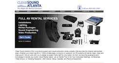 Desktop Screenshot of clearsoundatlanta.com